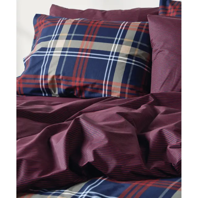 Σετ Σεντόνια Υπέρδιπλα 4 Τεμαχίων Kentia Festival 01 Red-Blue-Khaki 240x270 3