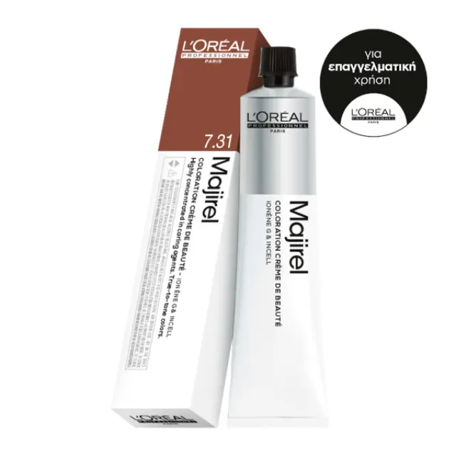L’Oréal Profeffessionel Majirel Βαφή Μαλλιών 50ml 7,31-Ξανθό Μπεζ