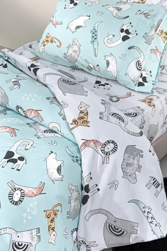 ΣΕΤ ΠΑΙΔΙΚΑ ΣΕΝΤΟΝΙΑ ΜΟΝΑ(165x250) ZOOTOPIA AQUA GREY GUY LAROCHE 2
