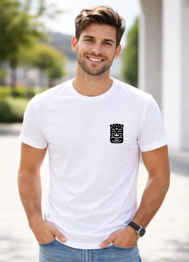 T-shirt Noshame® Λευκό με τύπωμα - 152623 - XXL