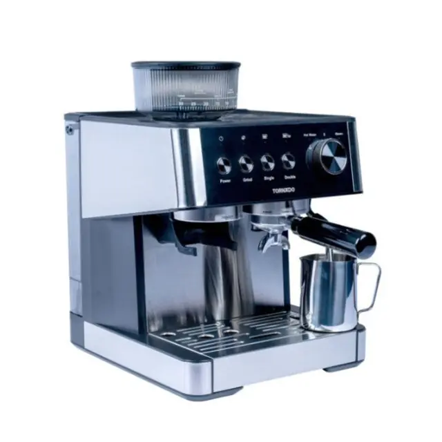 Tornado Μηχανή Espresso TCM-5431-GS Steel and Black (TCM-5431-GS)