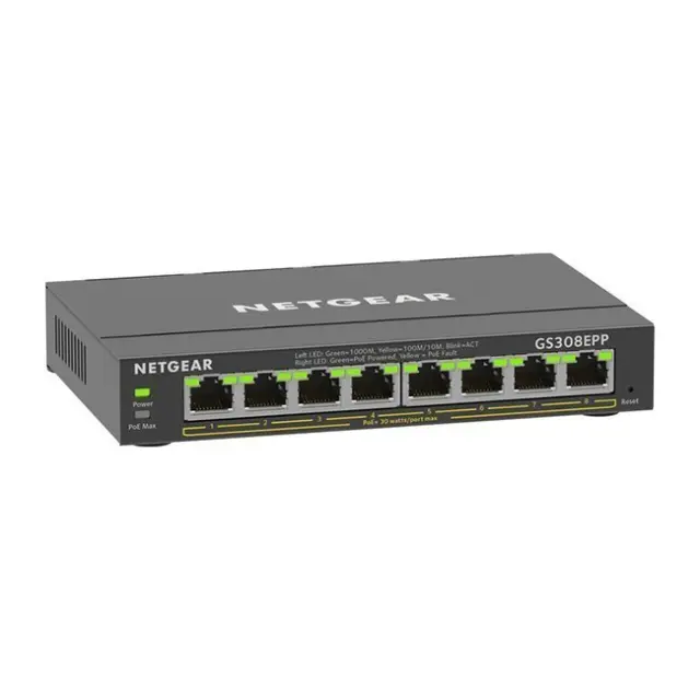 Netgear Unmanaged Switch L2 PoE+ GS308EPP 8-Port Gigabit (GS308EPP-100PES)