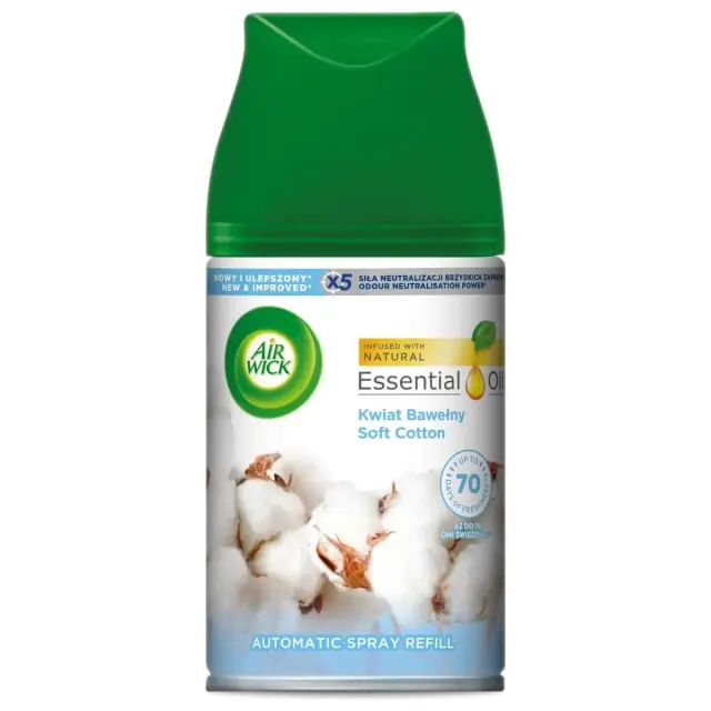 Airwick Ανταλλακτικό Freshmatic Soft Cotton 250ml