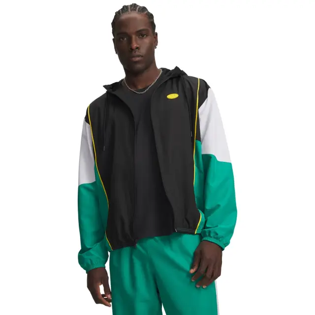 Under Armour Rival Woven CB Jacket Black 6013415-008 - 2XL