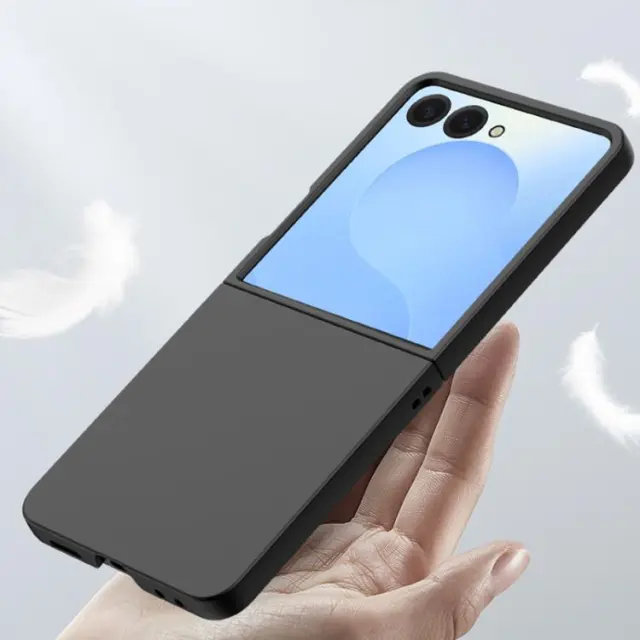 Skin Feel Θήκη για Galaxy Z Flip 8-Black OEM 3