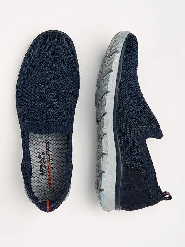 Imac Μοκασίνια-Loafers Ανδρικό ύφασμα flyknit Μπλέ IMA/551600 BLUE - 46 3