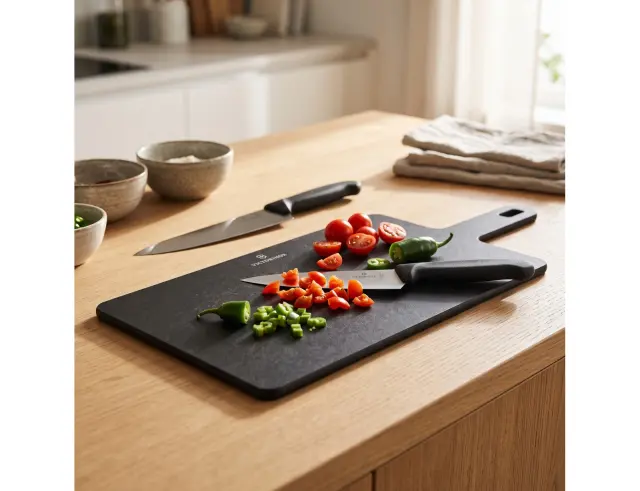 Επιφάνεια Κοπής Victorinox Gourmet με λαβή και διαστάσεις 35.6x19x0.5cm - Black7.4132.3