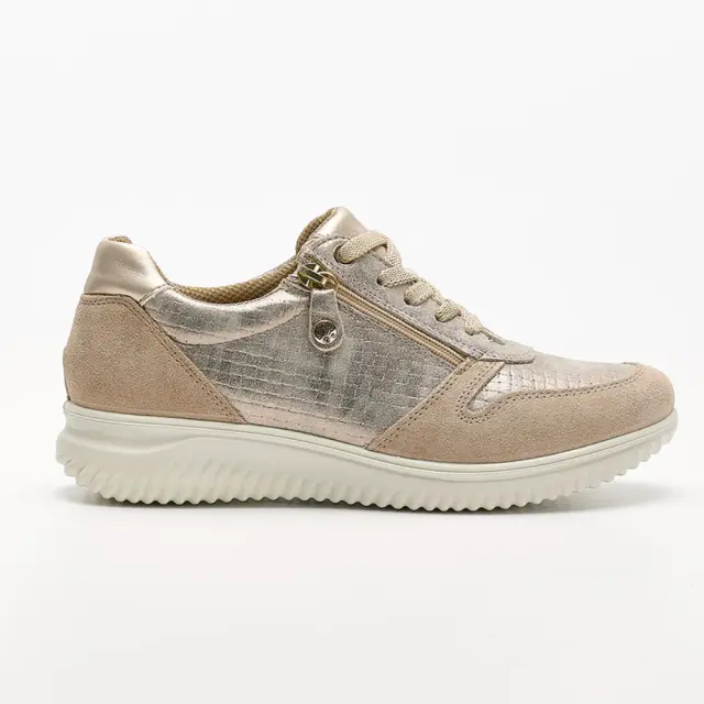 Imac Sneakers Γυναικείο δέρμα/δέρμα Nubuck Μπεζ IMA/556040 TAUPE
