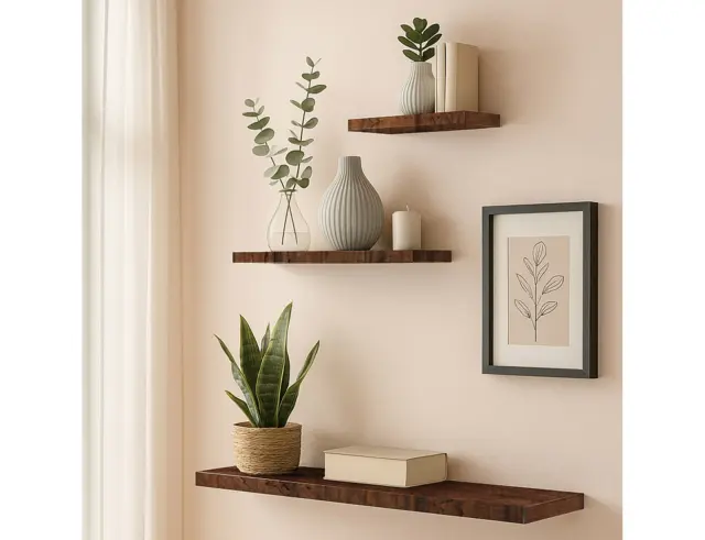 Ράφι τοίχου Homea με διαστάσεις 25x22.8cm - Acacia 6RAN790AC
