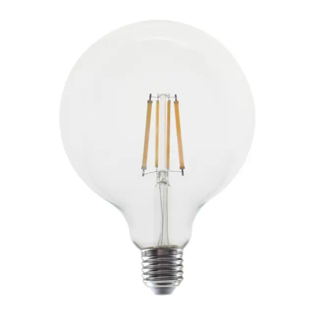 LED FILAMENT E27 G125 10W 4000K 230V AC 1260LM RA80 30000H 360° / PALA12510NW
