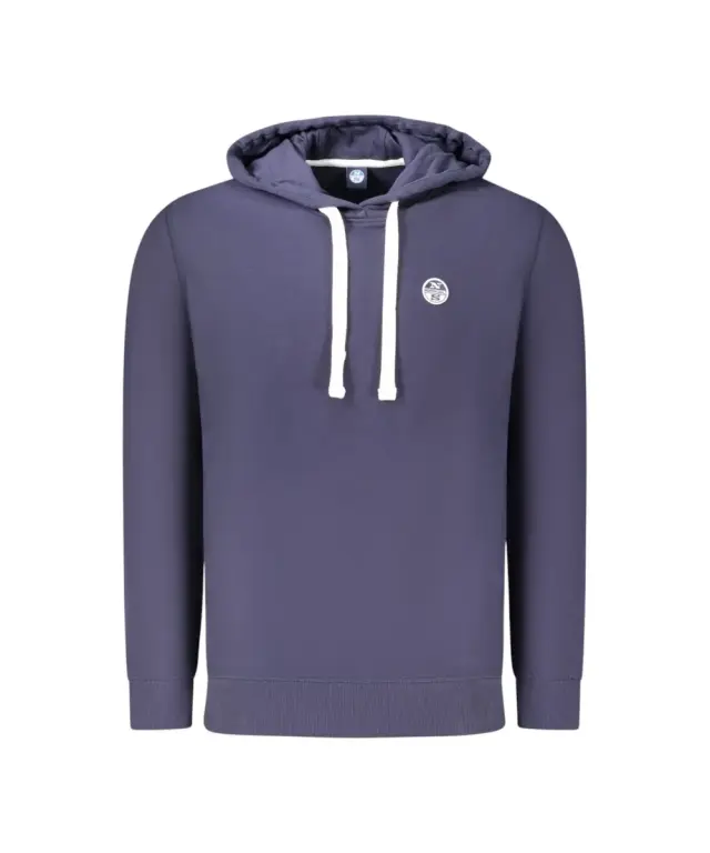 North Sails - Ανδρικό Φούτερ Με Κουκούλα Regular Fit 993013-000-0802 Μπλε - XL