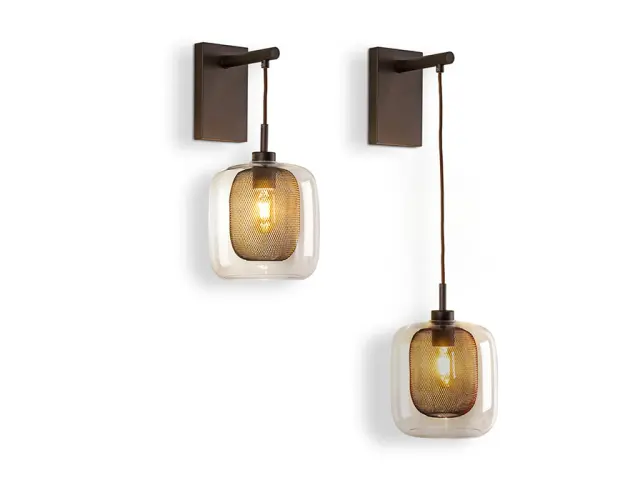 FOX CHOCOLATE WALL LAMP 1L φωτιστικό απλίκα Σοκολατί 2