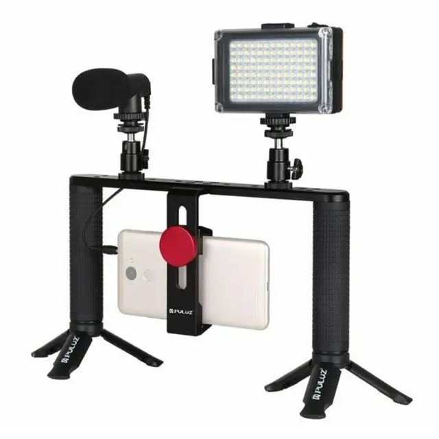 Puluz PKT3024 Selfie Stick Τρίποδο Κινητού Μαύρο