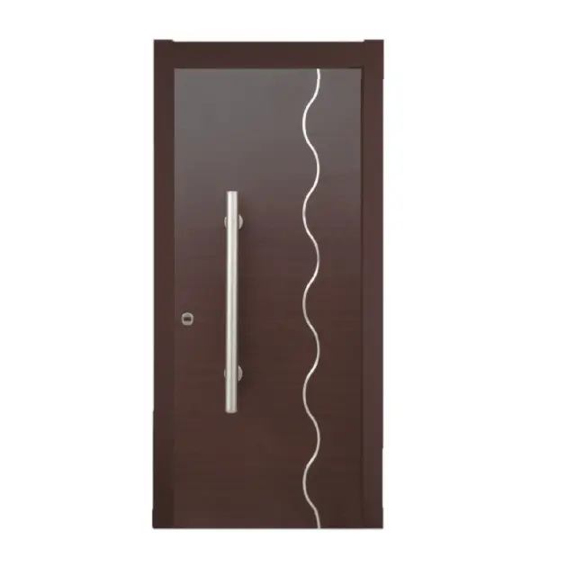 Θωρακισμένη πόρτα Wenge με inox / KP114 3