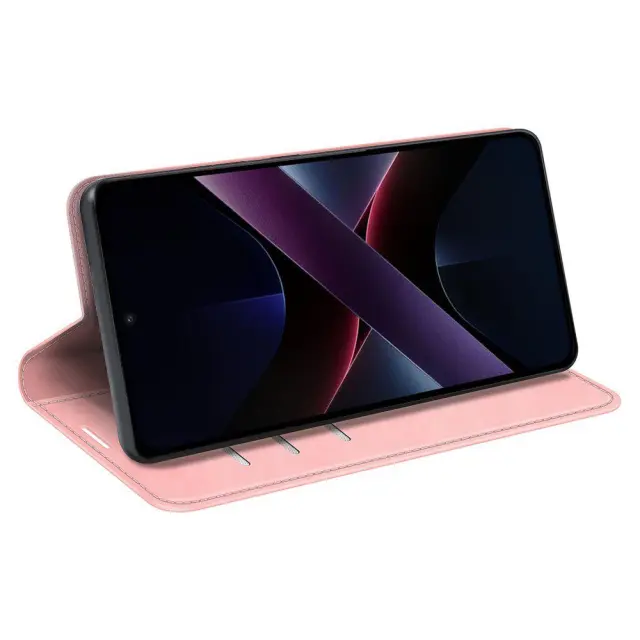 Wallet Θήκη Δερματίνης για Xiaomi Poco X7 Pro 5G- Pink OEM 2