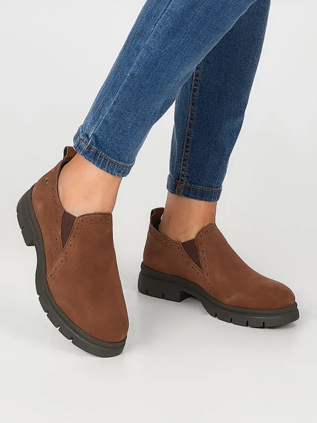 Donna Serena Μοκασίνια-Loafers Γυναικείο δέρμα Nubuck Καφέ DSE/5394 BROWN 2