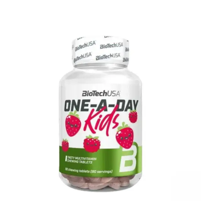 BioTechUSA One a Day Kids 90 tbl Strawberry-Raspberry flavoured (19094010100)