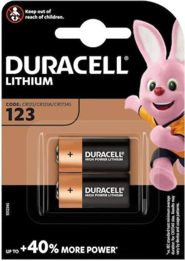 Μπαταρία Lithium Ultra Photo Duracell CR123A 3V Τεμ. 2