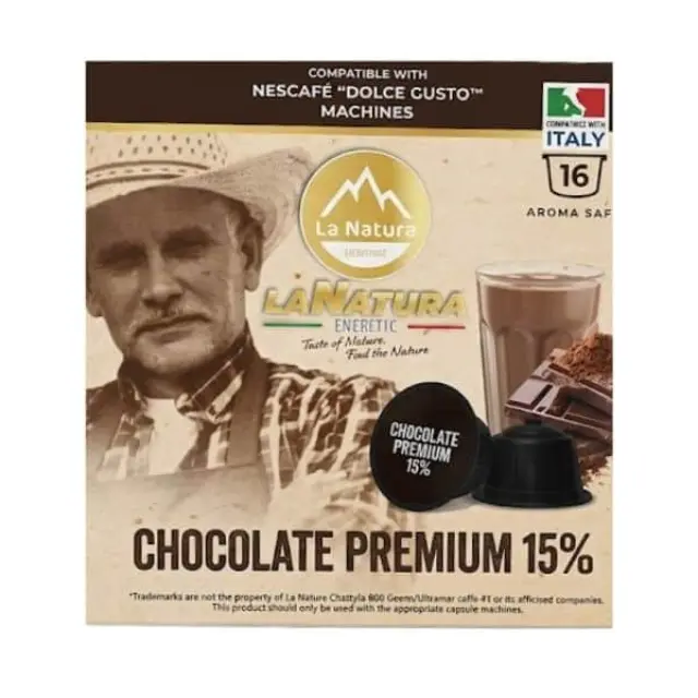 La Natura Lifestyle Premium Chocolate 15% 16 τμχ | Dolce Gusto