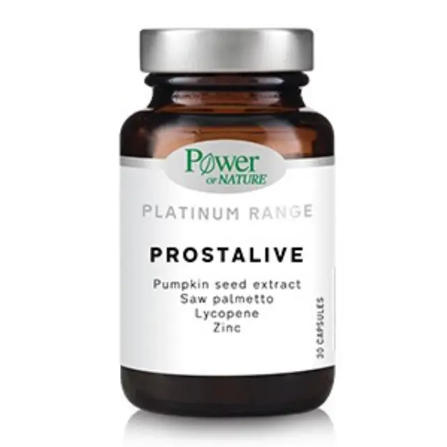 Power Of Nature Platinum Range Prostalive Συμπλήρωμα για την Υγεία του Προστάτη 30 κάψουλες