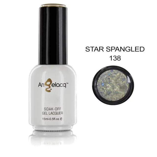 Ημιμόνιμο επαγγελματικό βερνίκι ANGELACQ 15ML - 0.5FL.OZ 138 Star Spangled