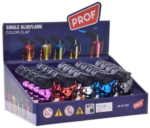 Prof Αναπτήρας Αντιανεμικός - Jet Flame Anodized Διάφορα Χρώματα 3