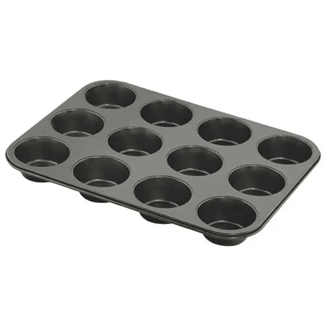 Patisse Αντικολλητική Φόρμα Cupcakes/Muffins 12 Θέσεων Classique 22102891 35cm Black