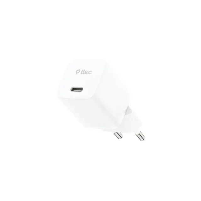 ttec SmartCharger GAN 20W PD Travel Fast Charger White (2SCG20B) (TTEC2SCG20B)
