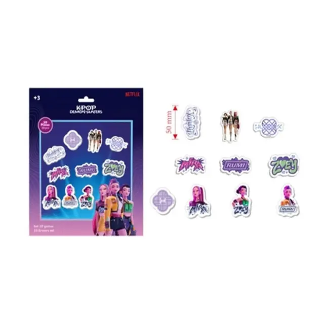 Σετ 10τμχ Σβήστρες K-POP DEMON HUNTERS - Pack of 10 Erasers 342660166 2
