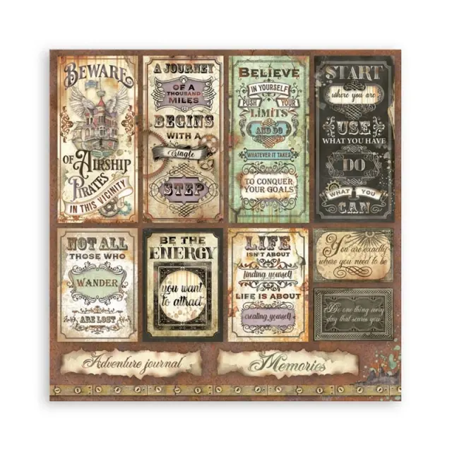 Σετ 10 Χαρτιά Scrapbooking Stamperia Διπλής Όψης - Lady Vagabond Lifestyle - 30x30cm 2