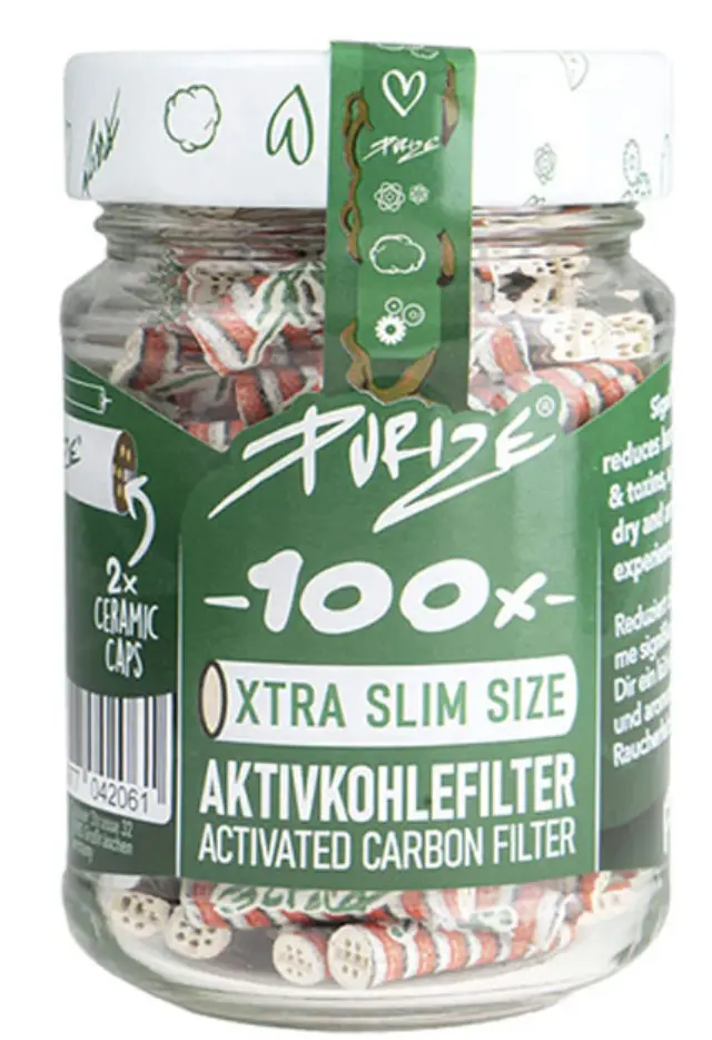 Φίλτρο Purize Extra Slim 100 Ενεργού Ανθρακα 5.9mm - Xmas Edition