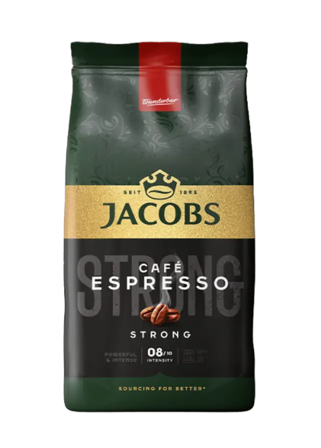 Jacobs Cafe Espresso Strong 1kg Σε Κόκκους