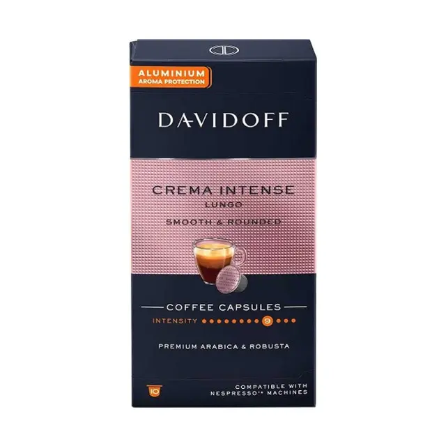 Davidoff Crema Intense Lungo 10 τμχ | Nespresso ΗΜΕΡΟΜΗΝΙΑ ΛΗΞΗΣ 16/06/26