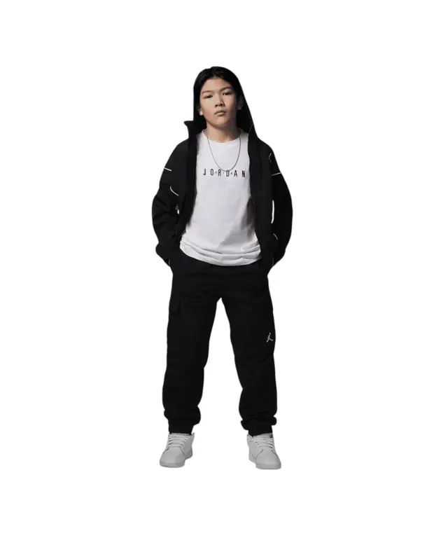 Jordan - Παιδική Μπλούζα T-Shirt Jdb Mj Wordmark 95D634-001 Λευκό - 10 ετών 3