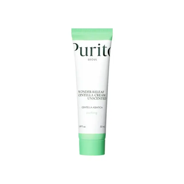 Purito Wonder Releaf Centella Cream Unscented Καταπραϋντική και Ενυδατική Κρέμα Προσώπου, 50ml
