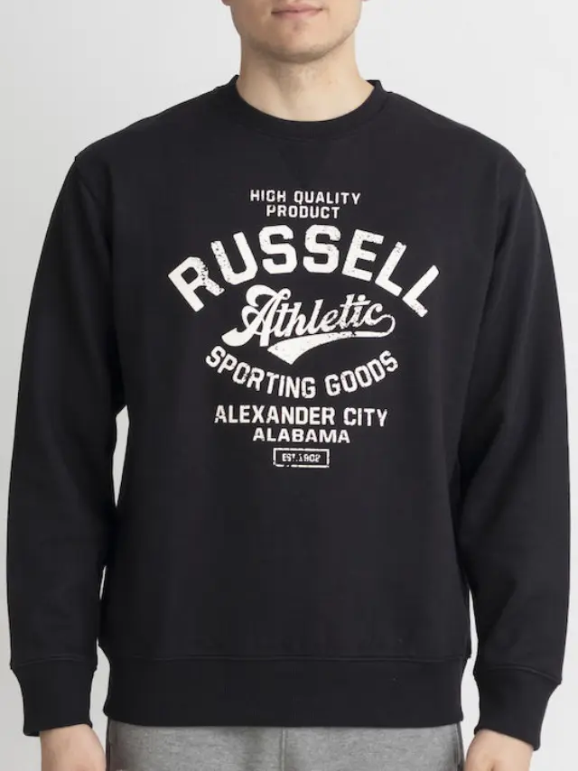 Russell Athletic Φούτερ Μαύρο - L