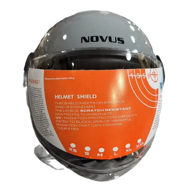 NOVUS NV430 ΚΡΑΝΟΣ ΜΟΤΟ JET OPEN FACE GREY (M) 57-58cm