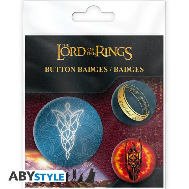 Κονκάρδες 3 τεμ LORD OF THE RINGS - Badge Pack - Middle Earth ABYACC570