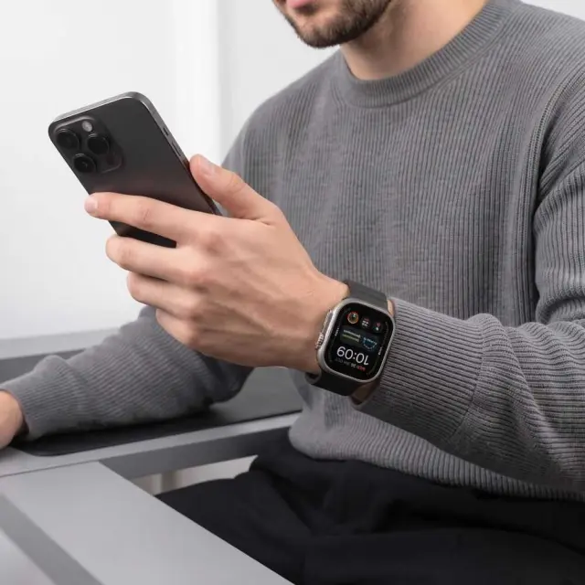 Tech-protect Silicone Line Apple Watch 8 / 9 / 10 / 11 / 12 / Se / Ultra (44 / 45 / 46 / 49 Mm) Black 3