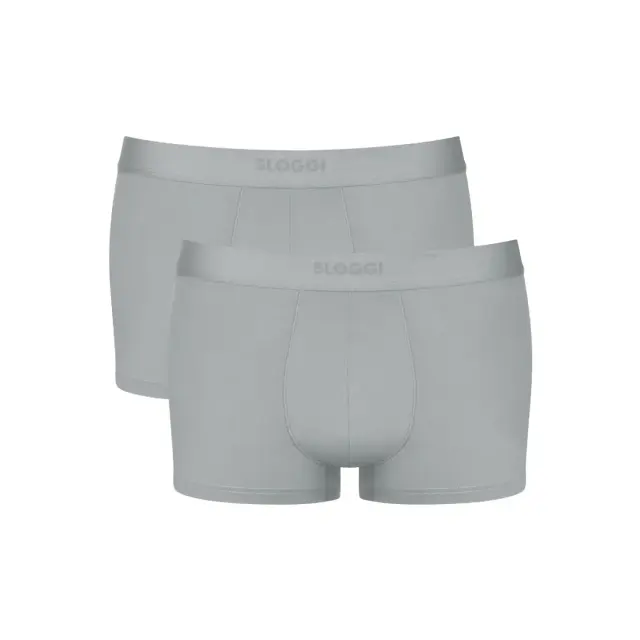 Sloggi Ανδρικό Boxer Ever Ease Hipster - Διπλό Πακέτο, Χρώμα Silver Grey - M