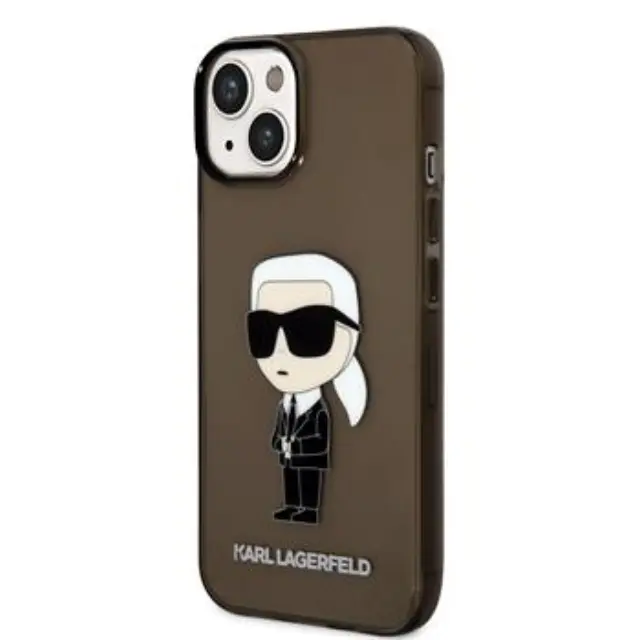 Karl Lagerfeld IML Ikonik NFT Case for iPhone 14 Plus Black
