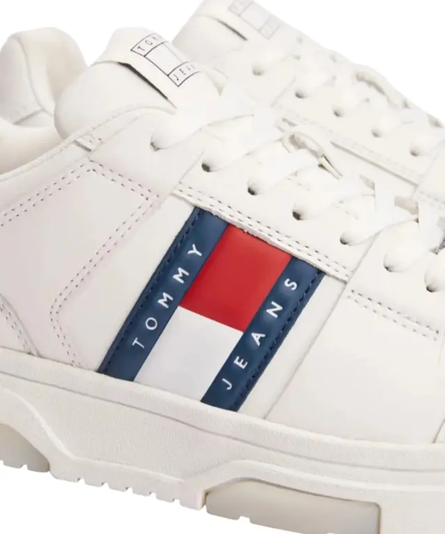 Tommy Hilfiger - Γυναικεία Sneakers Brooklyn Leather Trainers EN0EN02783-YBL Λευκό 2