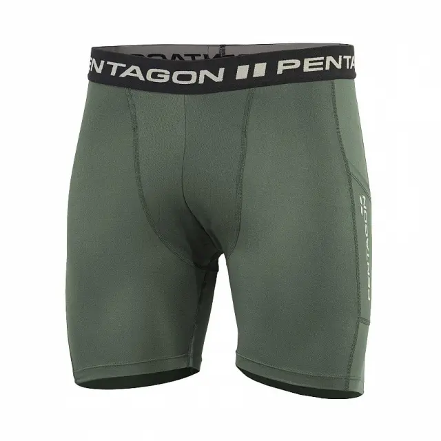 Pentagon Apollo Tac Fresh Short Pants-Κολάν για Τακτική- Καθημερινή Χρήση - 06CG-Camo Green