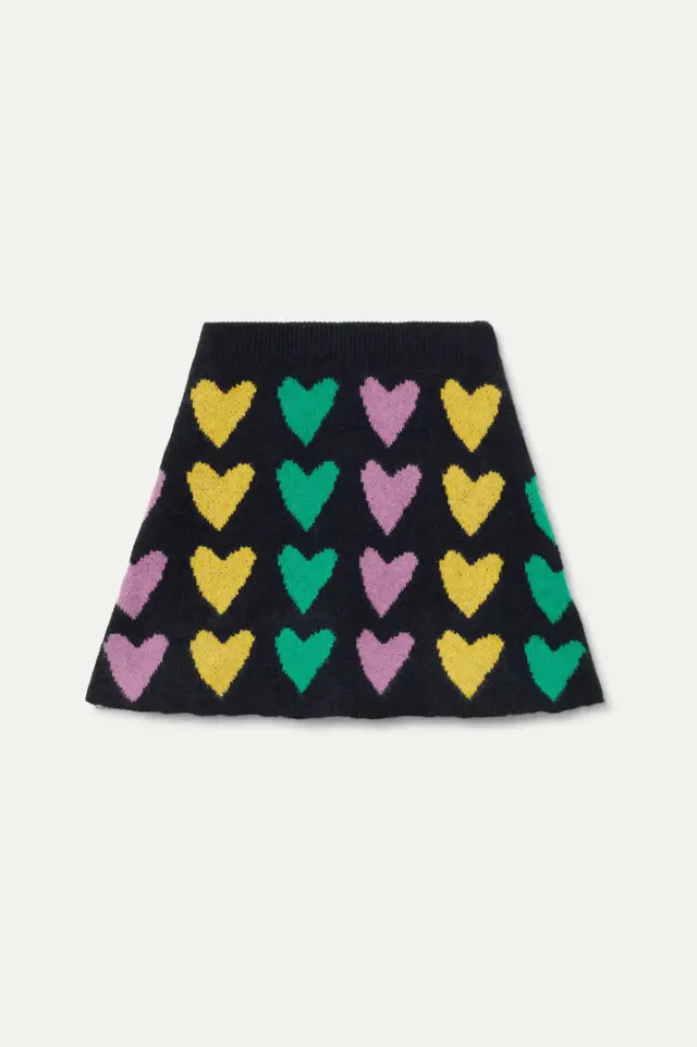 COMPANIA FANTASTICA KNITTED MINI SKIRT (53C/10311 BLACK) - M 2