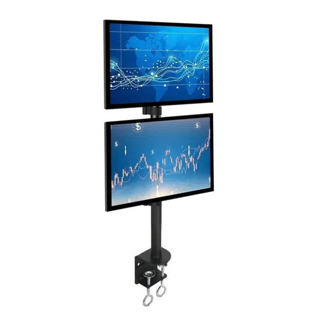 Techly Double Desk Mount 13-27" 20kg Vertical (020690) 2