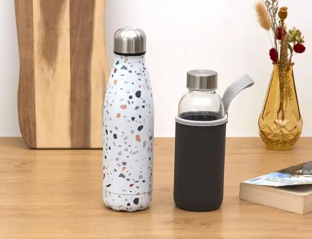 Σετ Μπουκάλι Θερμός & Γυάλινο Μπουκάλι Cook Concept με χωρητικότητα 500ml KA5602 2