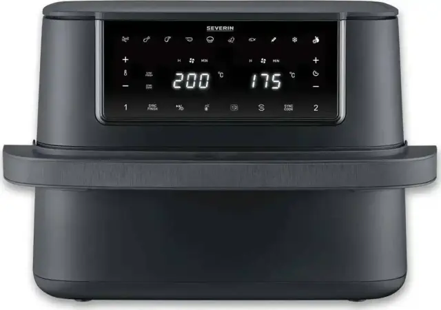 Severin Φριτέζα Αέρος FR 2490 Dual 2600W 9Lt Μαύρη