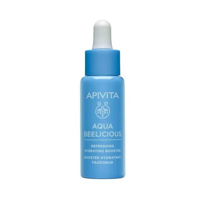 APIVITA AQUA BEELICIOUS Booster Αναζωογόνησης & Ενυδάτωσης με Πρόπολη, Μέλι, Υαλουρονικό Οξύ