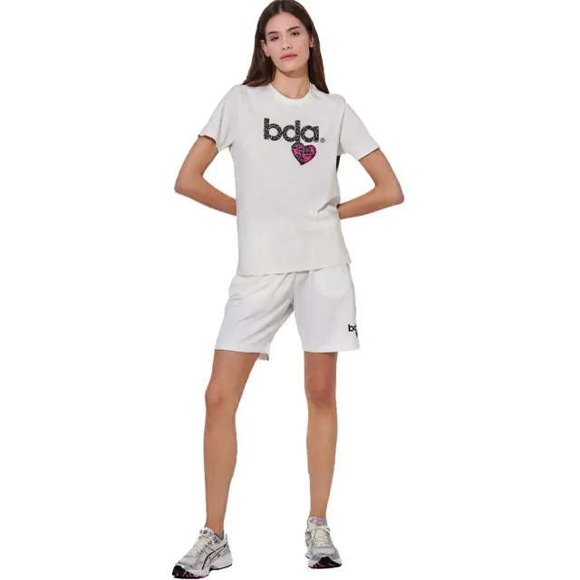 Body Action Women's Essentials French Terry Shorts Άσπρο 031615-02 (Body Action) 2