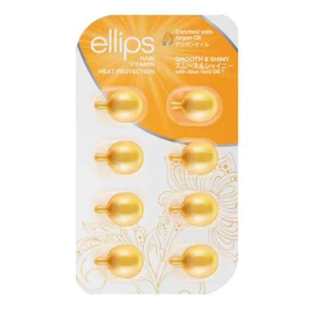 Ellips Smooth & Shiny Αμπούλες για Λεία & Λαμπερά Μαλλιά 8x1ml